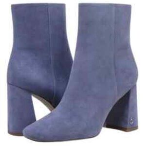 Sam Edelman Codie Elegant Blue Suede Ankle Boots